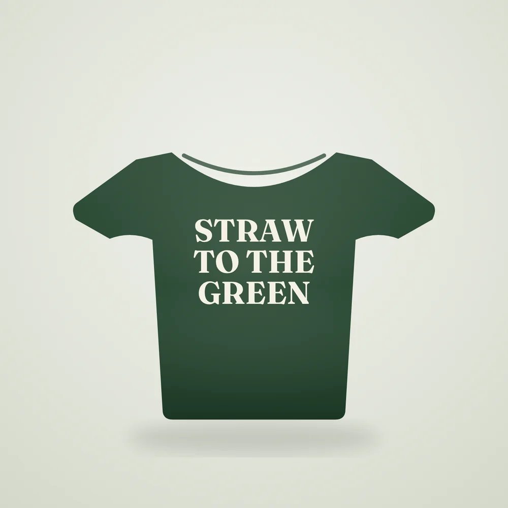 Straw to the Green Tee